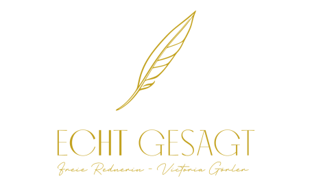 Logo: echt gesagt - Victoria Görler